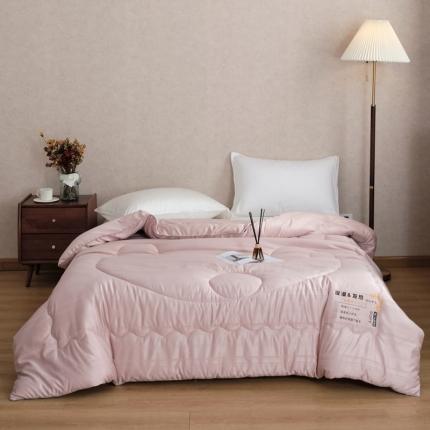 91家纺网 家纺一手货源 找家纺 （总）木堇 2021日式贡缎提花吸湿发热大豆纤维冬被春秋被芯