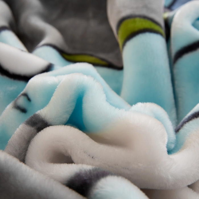 91家纺网 家纺一手货源 找家纺 2025秋冬新款双层加厚拉舍尔毛毯 保暖法莱绒毯子 恐龙宝宝