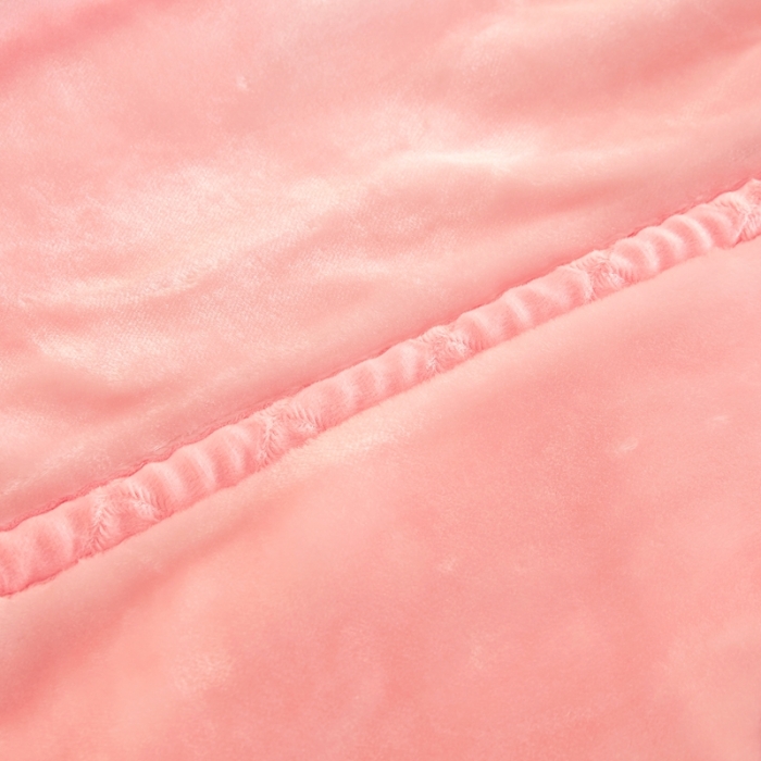 91家纺网 家纺一手货源 找家纺 2025秋冬新款双层加厚拉舍尔毛毯 保暖法莱绒毯子 表白