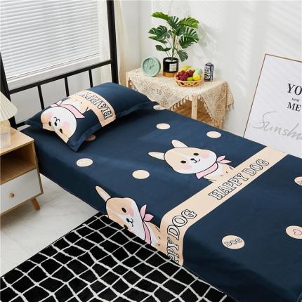 91家纺网 家纺一手货源 找家纺 学生宿舍床单120*210单人床单160厘米200 开心萌宠