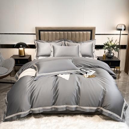 91家纺网 家纺一手货源 找家纺 （总）DC 2024新款100支长绒棉全棉纯棉镂空四件套年华