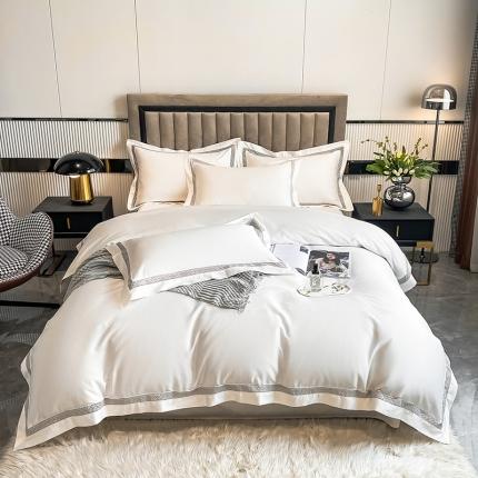 91家纺网 家纺一手货源 找家纺 （总）DC 2024新款100支长绒棉全棉纯棉镂空四件套年华