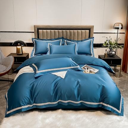 91家纺网 家纺一手货源 找家纺 （总）DC 2024新款100支长绒棉全棉纯棉镂空四件套年华