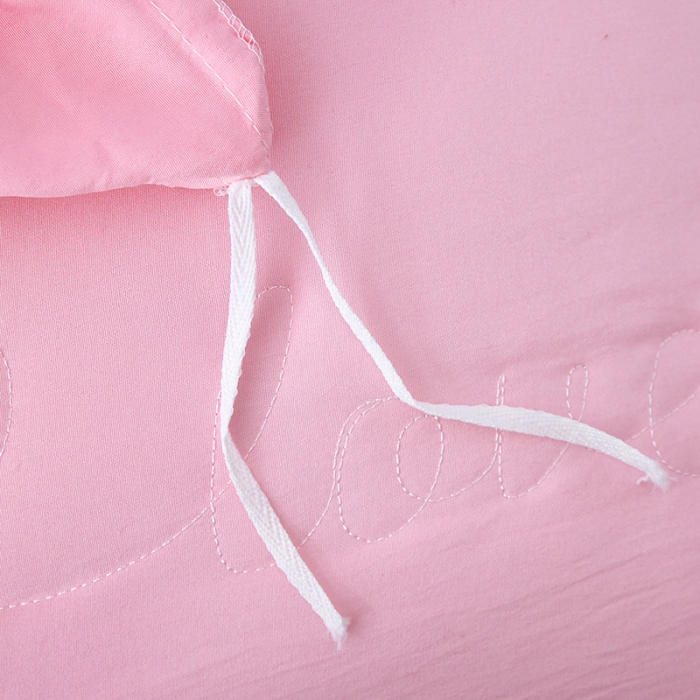 91家纺网 家纺一手货源 找家纺 梦柏家纺 2021新款水洗棉夹棉床裙四件套 公主粉