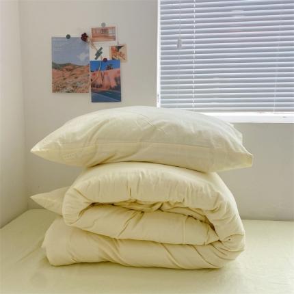 91家纺网 家纺一手货源 找家纺 （总）例外Home 2021新款小红书纯色学生系列套件