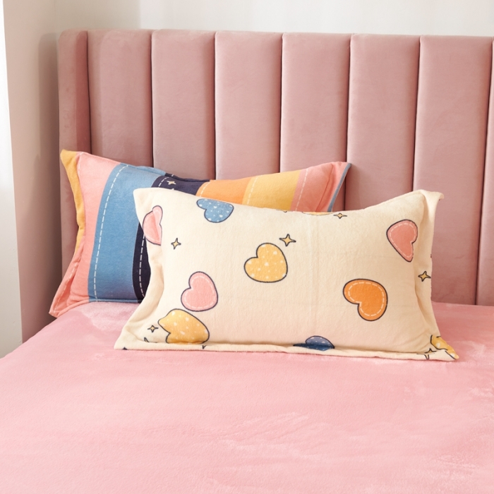 91家纺网 家纺一手货源 找家纺 青竹苑 2021新款牛奶绒印花四件套 点点心意