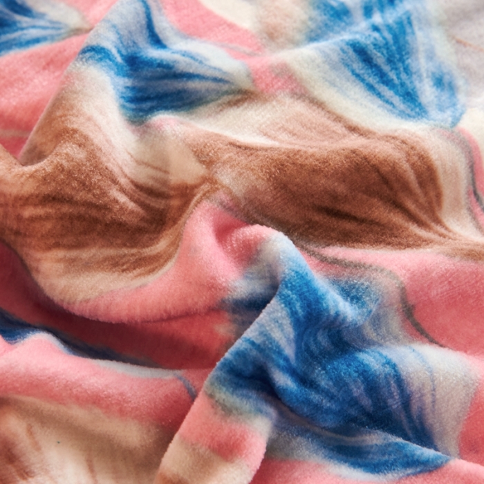 91家纺网 家纺一手货源 找家纺 青竹苑 2021新款牛奶绒印花四件套 思羽情怀