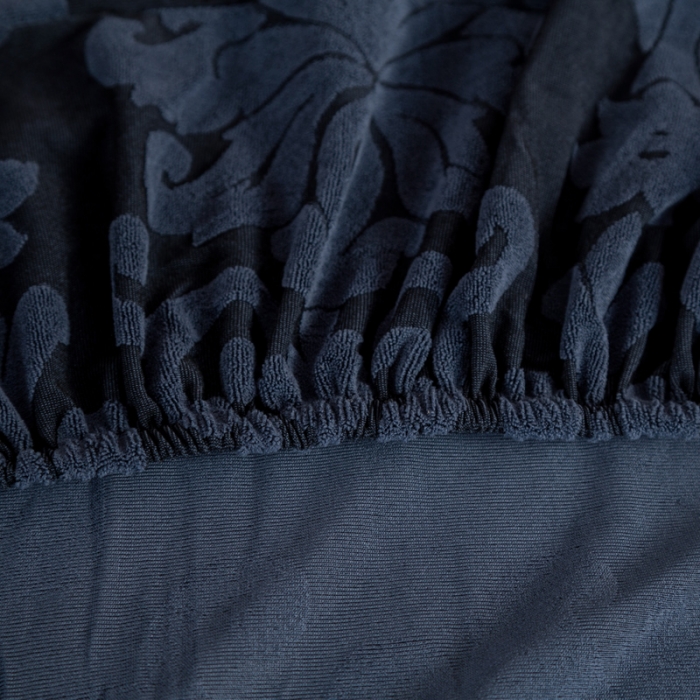 91家纺网 家纺一手货源 找家纺 兴妮雅家纺 2021新款提花坐垫套 藏蓝