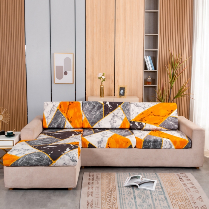 91家纺网 家纺一手货源 找家纺 兴妮雅家纺 2021新款印花款贵妃坐垫套 乐享生活-橘