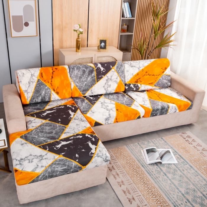 91家纺网 家纺一手货源 找家纺 兴妮雅家纺 2021新款印花款贵妃坐垫套 乐享生活-橘