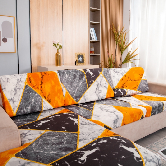 91家纺网 家纺一手货源 找家纺 兴妮雅家纺 2021新款印花款贵妃坐垫套 乐享生活-橘