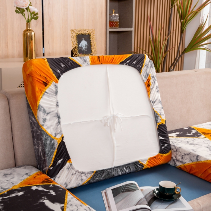 91家纺网 家纺一手货源 找家纺 兴妮雅家纺 2021新款印花款贵妃坐垫套 乐享生活-橘