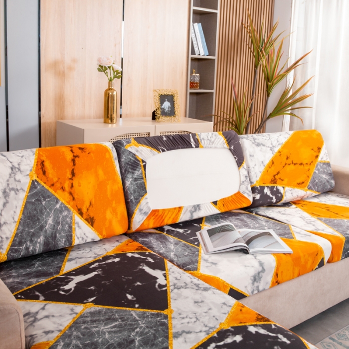 91家纺网 家纺一手货源 找家纺 兴妮雅家纺 2021新款印花款贵妃坐垫套 乐享生活-橘