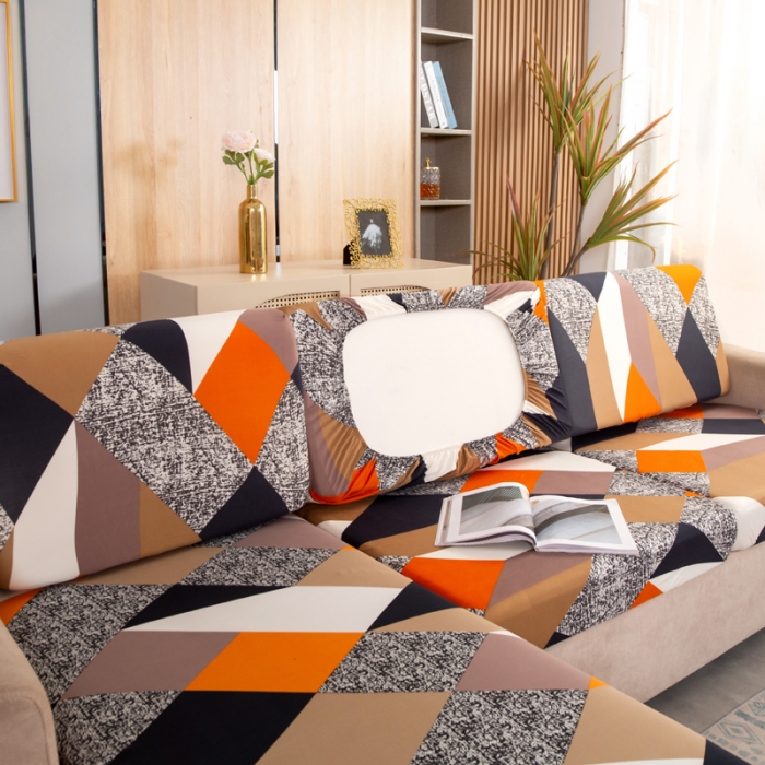 91家纺网 家纺一手货源 找家纺 兴妮雅家纺 2021新款印花款贵妃坐垫套 魔方