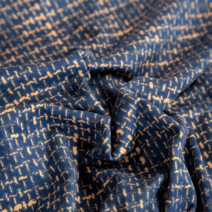 91家纺网 家纺一手货源 找家纺 兴妮雅家纺 2021新款印花款贵妃坐垫套 亚麻-蓝