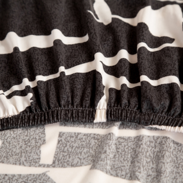 91家纺网 家纺一手货源 找家纺 兴妮雅家纺 2021新款印花款贵妃坐垫套 印象派-黑