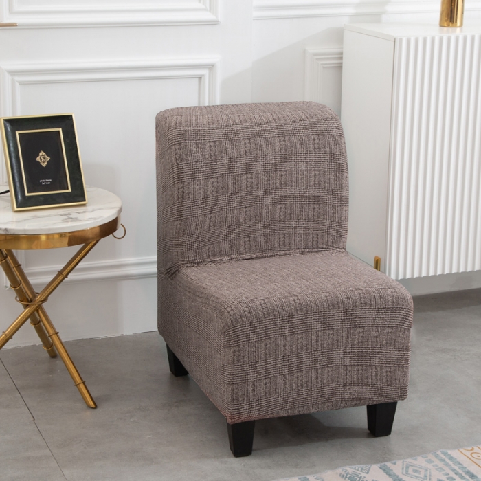 91家纺网 家纺一手货源 找家纺 兴妮雅家纺 2021新款弹力布椅子套一只 风尚（咖啡）