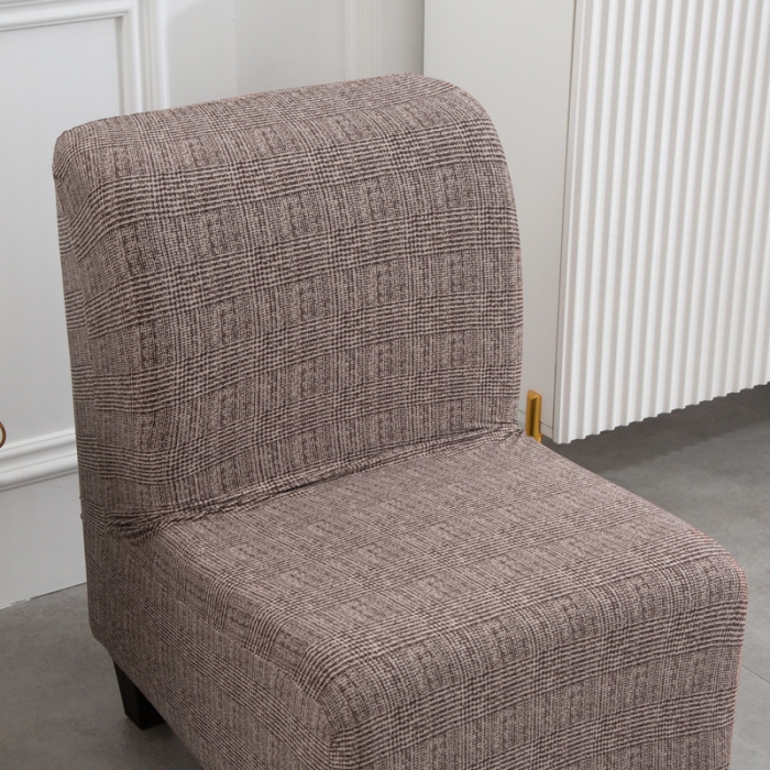 91家纺网 家纺一手货源 找家纺 兴妮雅家纺 2021新款弹力布椅子套一只 风尚（咖啡）