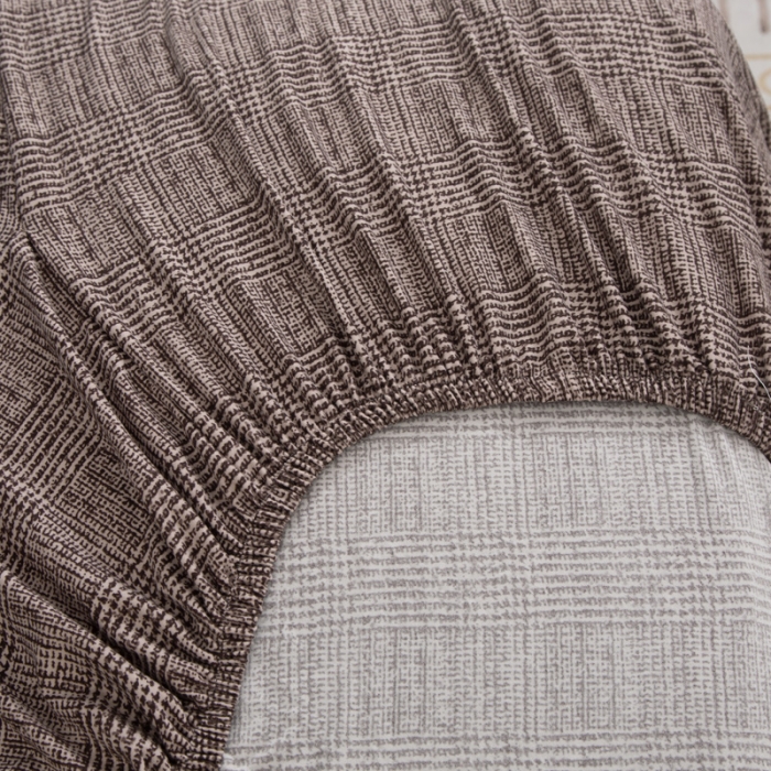 91家纺网 家纺一手货源 找家纺 兴妮雅家纺 2021新款弹力布椅子套一只 风尚（咖啡）