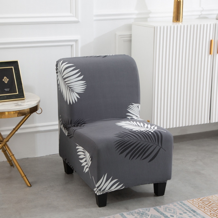 91家纺网 家纺一手货源 找家纺 兴妮雅家纺 2021新款弹力布椅子套一只 黑羽叶