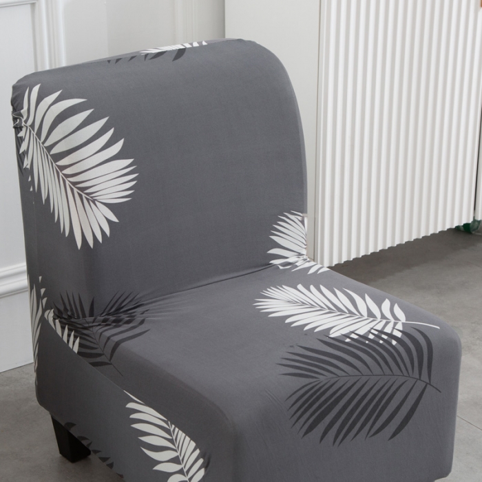 91家纺网 家纺一手货源 找家纺 兴妮雅家纺 2021新款弹力布椅子套一只 黑羽叶