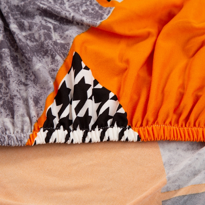 91家纺网 家纺一手货源 找家纺 兴妮雅家纺 2020新款四季款沙发床 千鸟格橙