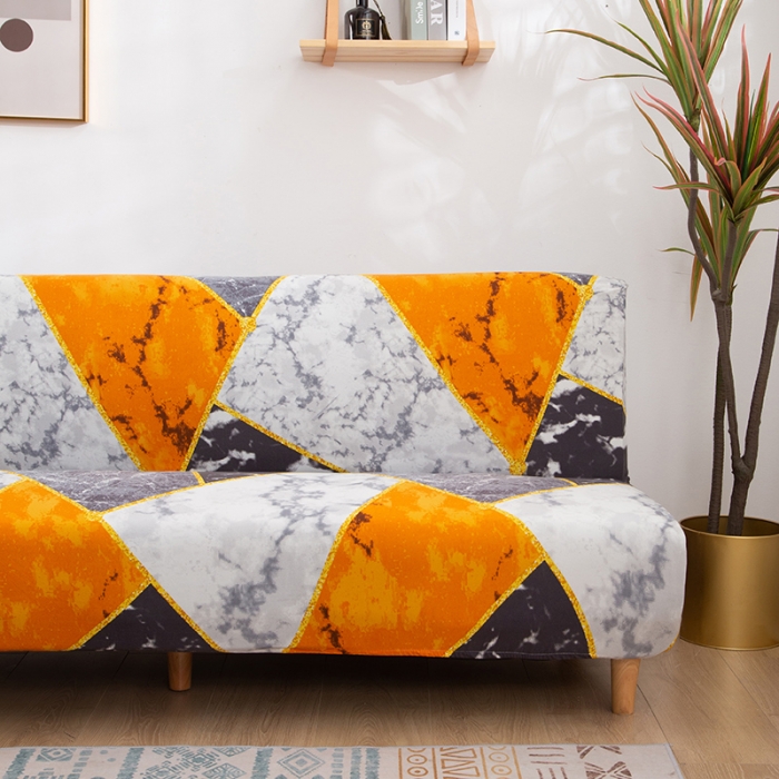 91家纺网 家纺一手货源 找家纺 兴妮雅家纺 2020新款四季款沙发床 乐享生活-橙