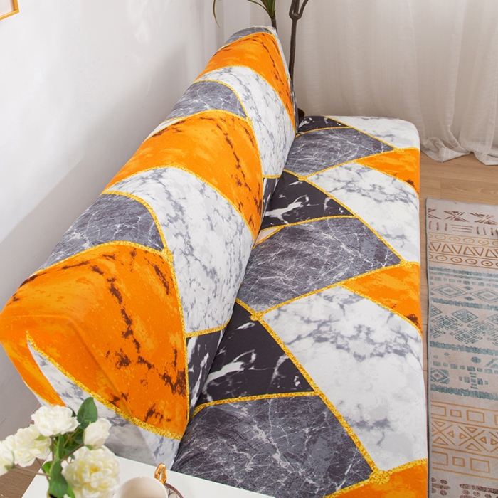 91家纺网 家纺一手货源 找家纺 兴妮雅家纺 2020新款四季款沙发床 乐享生活-橙