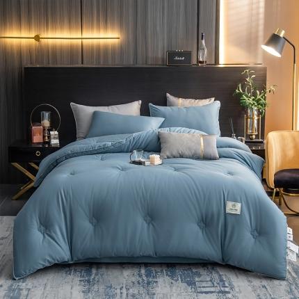 91家纺网 家纺一手货源 找家纺 头等舱 全棉A类大豆抗菌被-轻奢酒店 大豆抗菌蓝