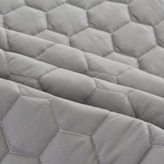 91家纺网 家纺一手货源 找家纺 情煊  2021新款全棉夹棉床裙(可定制尺寸) 绅士灰