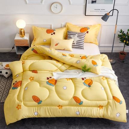 91家纺网 家纺一手货源 找家纺 （总）被多多 2024新款磨毛印花冬被