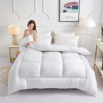 被多多 2024新款磨毛印花冬被 白色