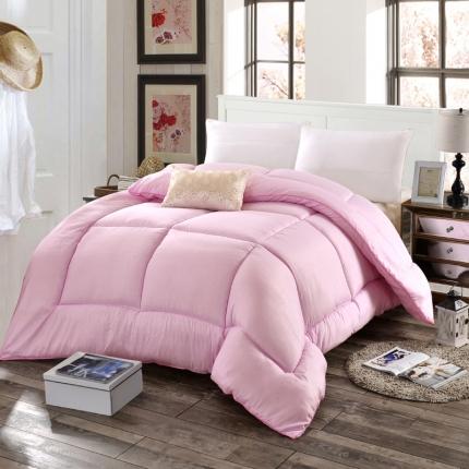 91家纺网 家纺一手货源 找家纺 被多多 2024新款磨毛印花冬被 粉色