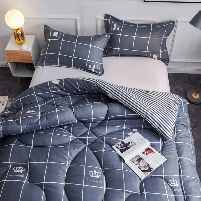 91家纺网 家纺一手货源 找家纺 被多多 2024新款磨毛印花冬被 胡子先生