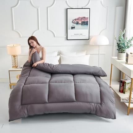 被多多 2024新款磨毛印花冬被 灰色