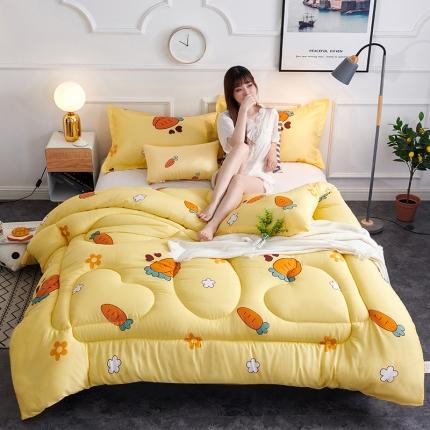 被多多 2024新款磨毛印花冬被 开心萝卜