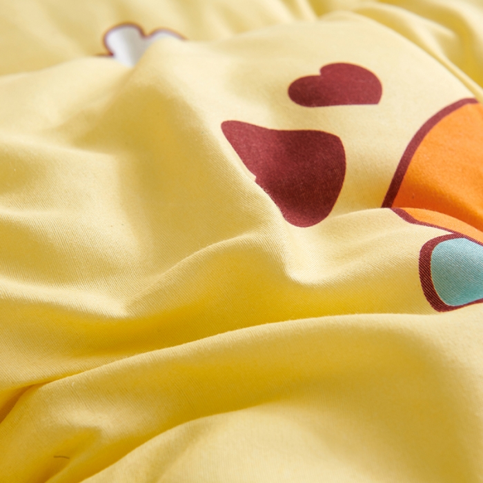 91家纺网 家纺一手货源 找家纺 被多多 2024新款磨毛印花冬被 开心萝卜