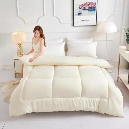 被多多 2024新款磨毛印花冬被 米黄