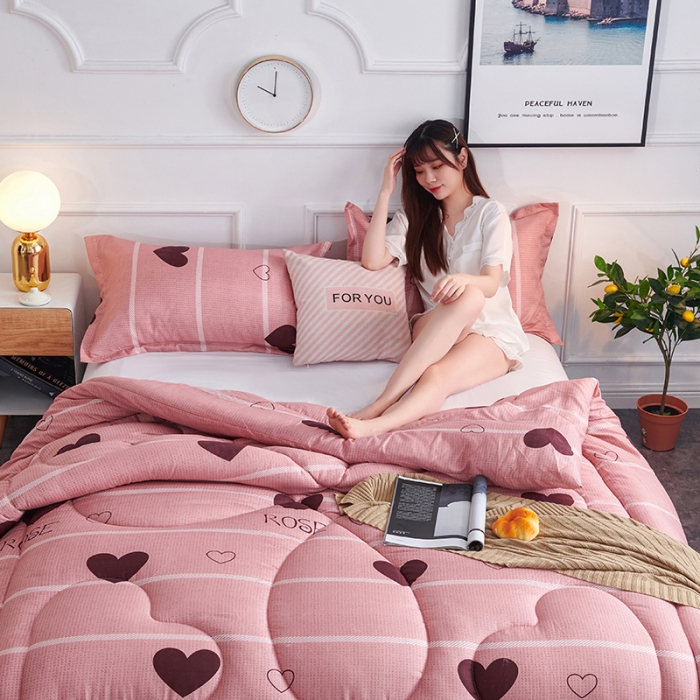 91家纺网 家纺一手货源 找家纺 被多多 2024新款磨毛印花冬被 暖心