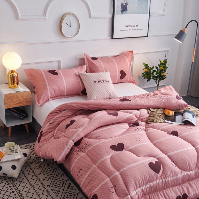 91家纺网 家纺一手货源 找家纺 被多多 2024新款磨毛印花冬被 暖心