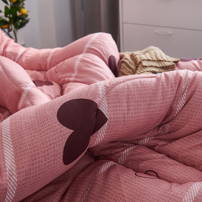 91家纺网 家纺一手货源 找家纺 被多多 2024新款磨毛印花冬被 暖心