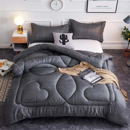 91家纺网 家纺一手货源 找家纺 被多多 2024新款磨毛印花冬被 绅士格调