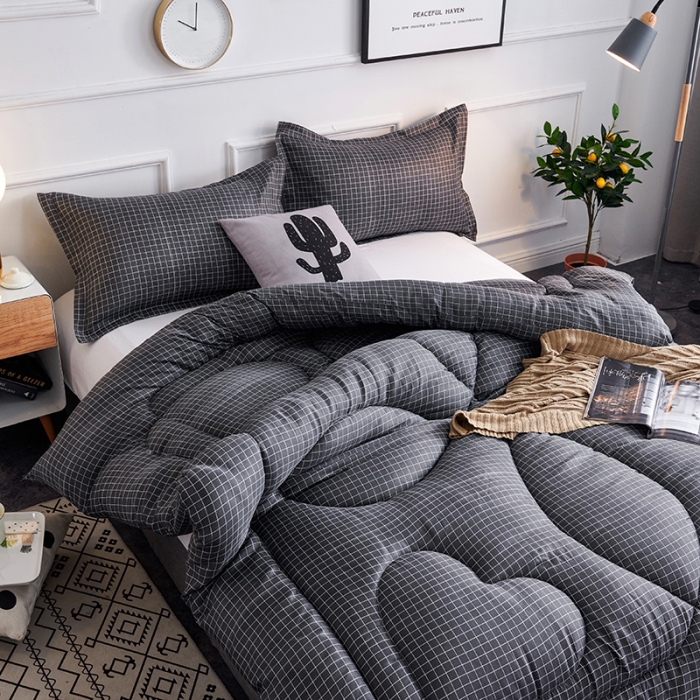 91家纺网 家纺一手货源 找家纺 被多多 2024新款磨毛印花冬被 绅士格调