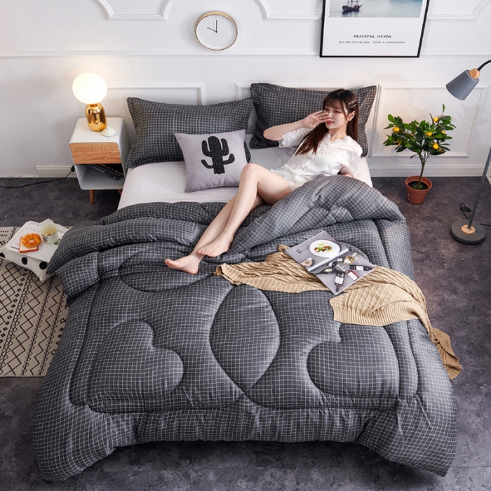 91家纺网 家纺一手货源 找家纺 被多多 2024新款磨毛印花冬被 绅士格调