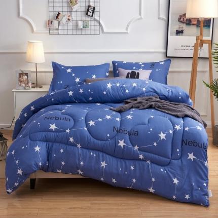 91家纺网 家纺一手货源 找家纺 被多多 2024新款磨毛印花冬被 星空