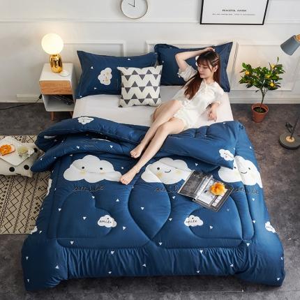 被多多 2024新款磨毛印花冬被 云朵