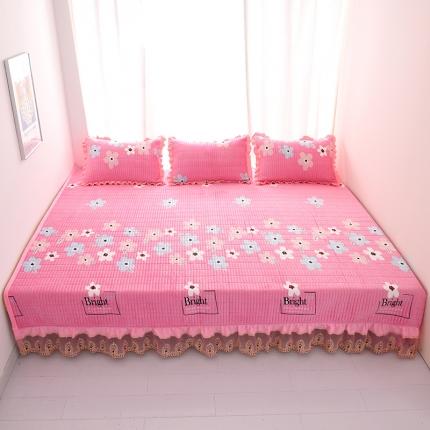 91家纺网 家纺一手货源 找家纺 雨洋家纺 2025新款炕垫水晶绒床盖大炕盖晨雨花香