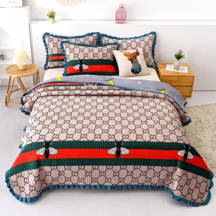 91家纺网 家纺一手货源 找家纺 雨洋家纺 2025新款水晶绒床盖潮流