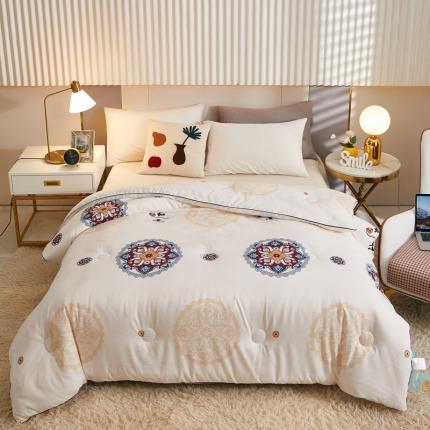 澳洲羽 2024新网红爆款国潮风大豆被子被芯春秋被冬被 如意