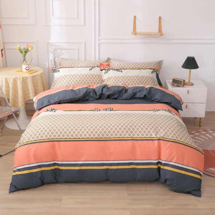 91家纺网 家纺一手货源 找家纺 圣锦 全棉单被套 芬迪